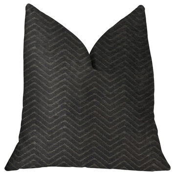 Black Panther Black Luxury Throw Pillow, 20"x26" Standard
