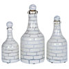 Mirage Glass Bottles, Set of 3