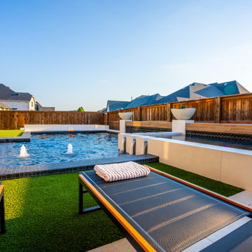 Luxury Modern Backyard- Frisco, TX