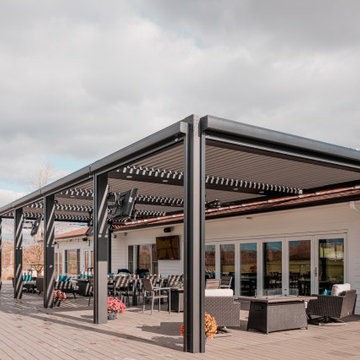 Lake Forest Golf Club - Ann Arbor, MI: StruXure Louvered Pergola & MagnaTrack