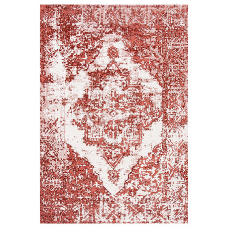 Safavieh Classic Vintage Collection CLV703 Rug, Rust/Ivory, 4'x6'