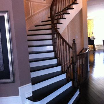 Staircase painting and restaining