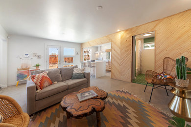 Living room - contemporary living room idea in Other
