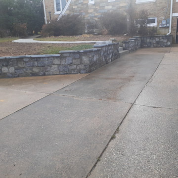 Retaining Wall - Stone | Walkway - Concrete Steps