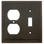 Cosmas - Cosmas 25068-ORB Oil Rubbed Bronze Single Toggle / Duplex Combo - Finish: Oil Rubbed Bronze