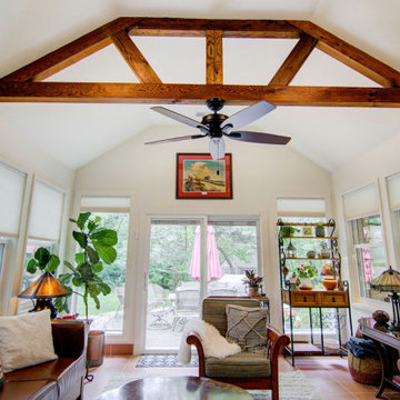Organic Kitchen + Dining + Living + 4-Seasons Remodel Overland Park, KS