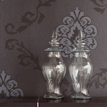 Acharnes Black Damask