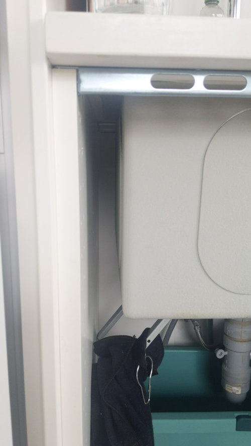 Sink Supports after install