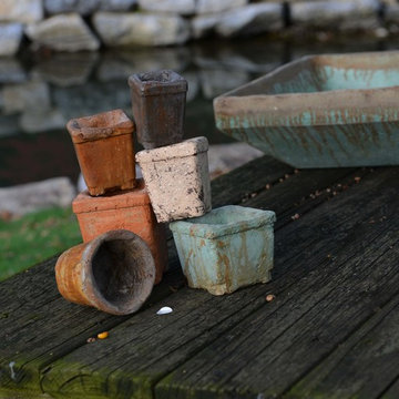 Elements - pots, planters, window boxes, chiminea
