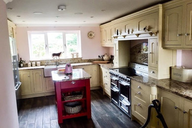 Contemporary kitchen in West Midlands.