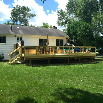 Elevated Wood Deck in Naperville, IL by Archadeck of Chicagoland