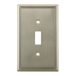Cosmas - Cosmas Decorative Wall Plates/Outlet Cover, Satin Nickel, 65000 Series - Switch Plates And Outlet Covers