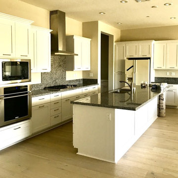 BEFORE PHOTO: Modern Walnut Wrapped Gallery Kitchen