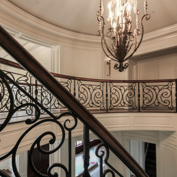 Project #74 | Circular Staircase with Hand-Forged Metal Panels