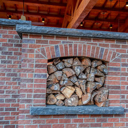 Outdoor Kitchen & Entertainment Patio - Firewood Racks