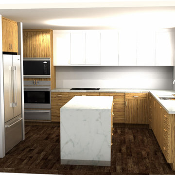 Tiger Stripe Kitchen Cabinets