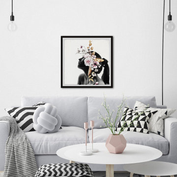 "Blooming Drama" Framed Painting Print
