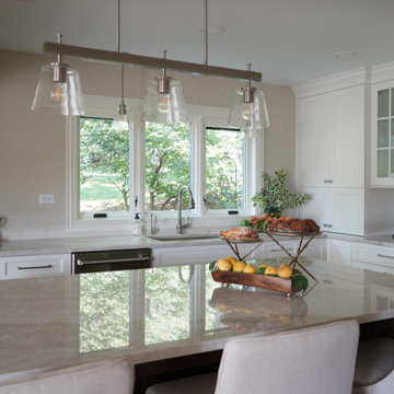 Classic Transitional Kitchen, Family Room and More