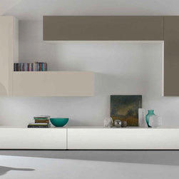 Modern Italian Wall Unit Logika LK10 by Spar - $3,179.00 - Entertainment Centers And Tv Stands