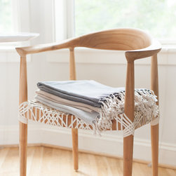 Organic Cotton Herringbone Throw - Throws