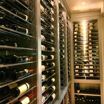 Atlanta Wine Cellar - Chrome Rod Storage System by CELLARMAKER