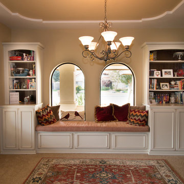 Ivory Cream and Chocolate bookshelves