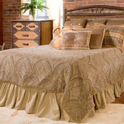 Old Hickory Wagon Wheel Headboard - Headboards