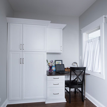 Sun Room Transforms to Mud Room/Home Office