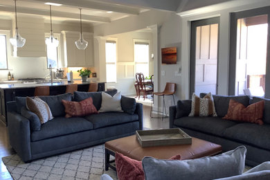 Transitional living room photo in Atlanta