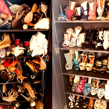 Shoe Cabinet Organizing