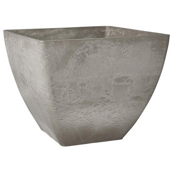 Simplicity Square Pot, Cement Color, Large