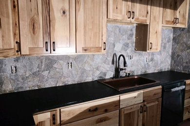Mountain style kitchen photo in Other