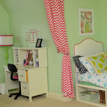 Pink and Green Girl Bedroom Redo