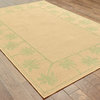 Oriental Weavers Sphinx Lanai 606g6 Outdoor Rug, Beige/Green, 3'7"x5'6"
