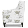 Baxton Studio Hammarby Beige Linen Accent Chair