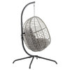 Lorelei Indoor/Outdoor Wicker Hanging Egg Chair, Egg Chair and Stand
