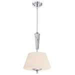 Designers Fountain - Lusso 2-Light Inverted Pendant, Chrome - Bulbs not included