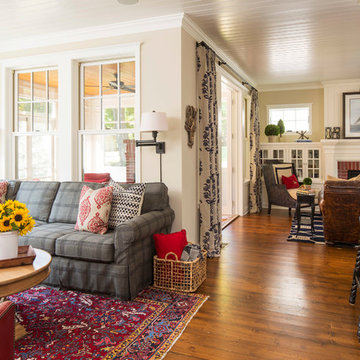 Beach Style Family Room