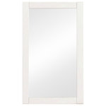 Legion Furniture - Legion Furniture Brayant Vanity Mirror, White, 20" - Framed in wood with a simple white finish, the Brayant mirror perfectly reflects your bathroom's classic, minimal aesthetic.