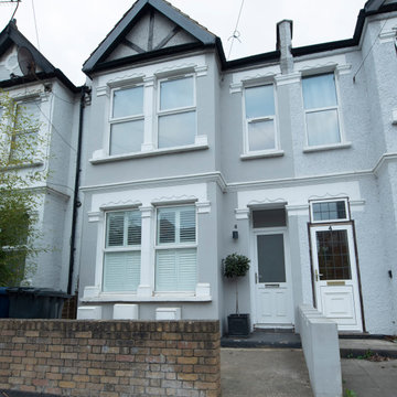 Conversion of terraced house into two flats