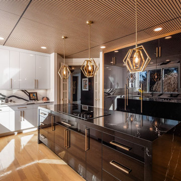 Black & White Custom Kitchen Design – Powell, Ohio