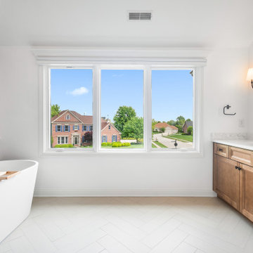 Three-Bathroom Remodel — Geist, Fishers, IN