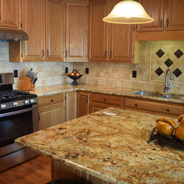 Travertine Backsplash Design & Assistance