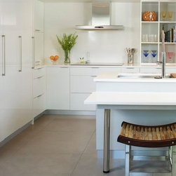 White Acrylic, Denver - Kitchen Cabinetry