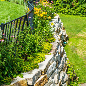 Pool, Patio, FirePit and Retaining Wall in North Barrington