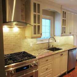 Profile G | Textured Off-White Cabinet Doors - Kitchen Cabinetry