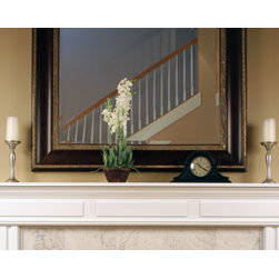 Custom framed mirror over fireplace - Wall Mirrors