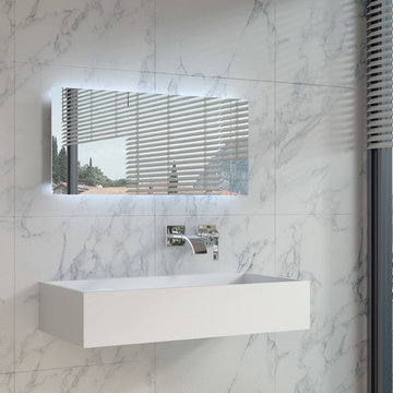 ADM Bathroom Rectangular Countertop Sink, White, 32" - DW-204 (32 x 16)