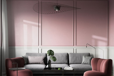 Trendy living room photo in Other