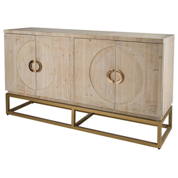 Toretto  Sideboard With Gold Legs